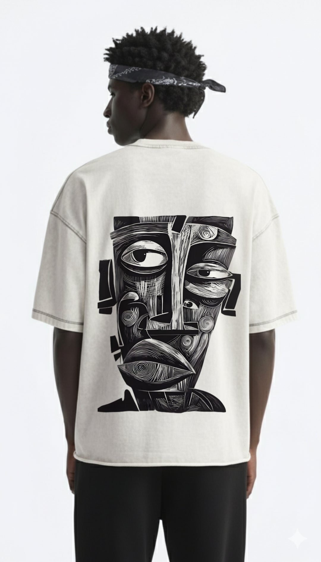 Abstract Expression Oversized T-Shirt