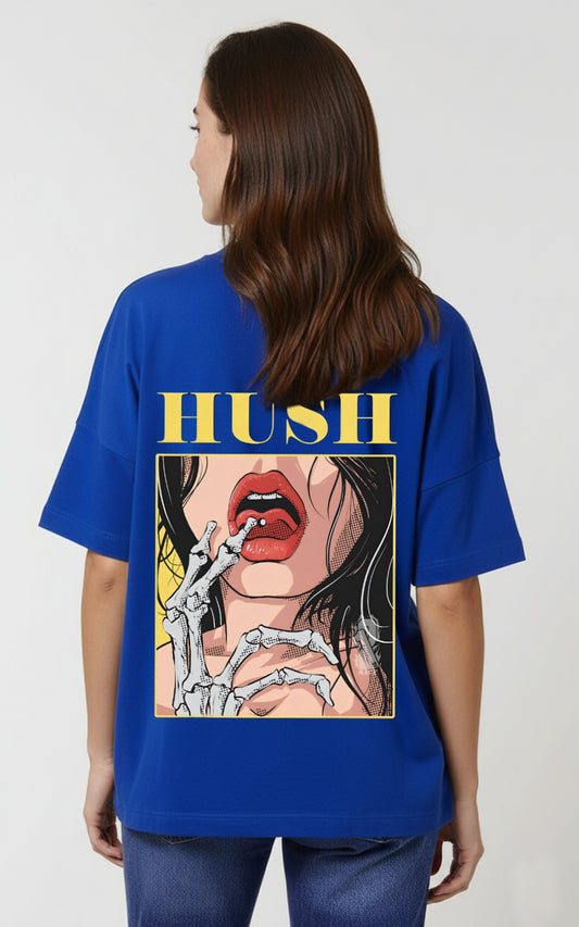 The "Hush" Pop Art Oversized T-Shirt