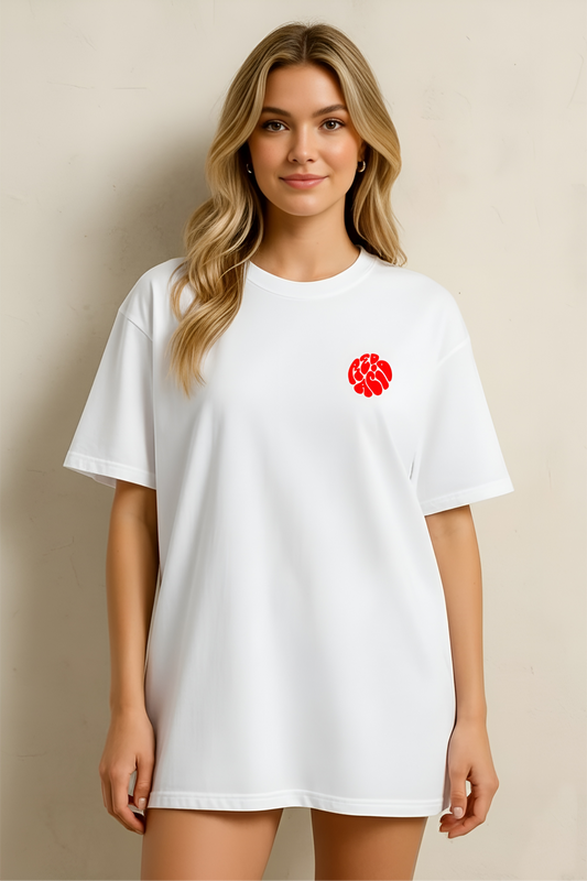 The "Abstract Flow" Art Oversized T-Shirt