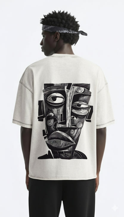 Abstract Expression Oversized T-Shirt