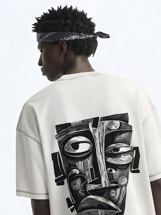 Abstract Expression Oversized T-Shirt